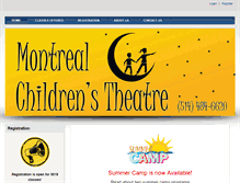 Tablet Screenshot of childrens-theatre.ca